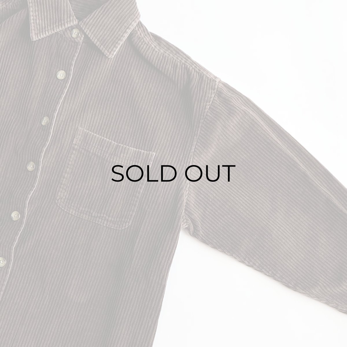 画像4: 90's REAL CLOTHES COTTON WIDE WALE CORDUROY BOX SHIRT (4)