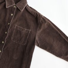 画像4: 90's REAL CLOTHES COTTON WIDE WALE CORDUROY BOX SHIRT (4)