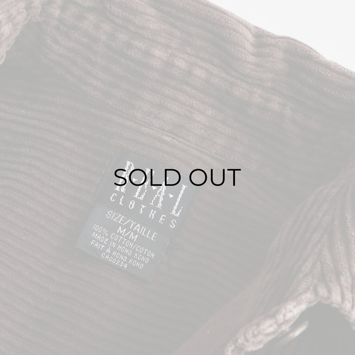 画像6: 90's REAL CLOTHES COTTON WIDE WALE CORDUROY BOX SHIRT (6)