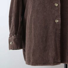 画像9: 90's REAL CLOTHES COTTON WIDE WALE CORDUROY BOX SHIRT (9)