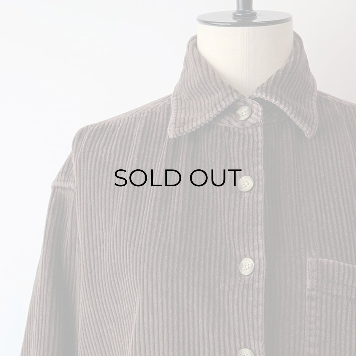 画像8: 90's REAL CLOTHES COTTON WIDE WALE CORDUROY BOX SHIRT (8)