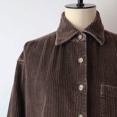 画像8: 90's REAL CLOTHES COTTON WIDE WALE CORDUROY BOX SHIRT (8)
