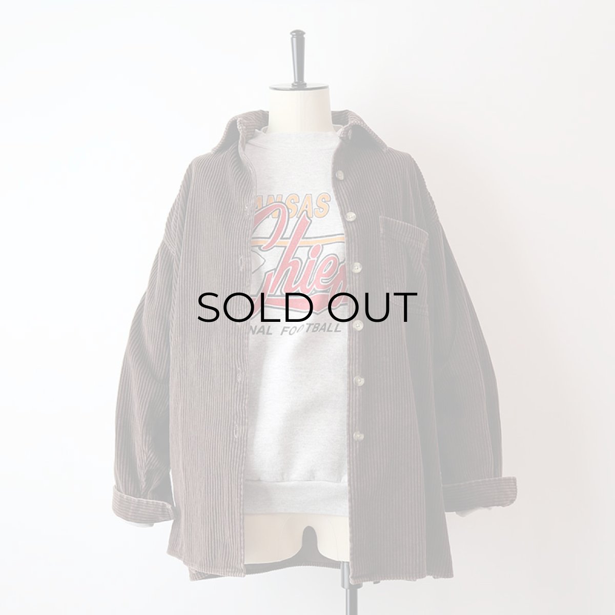 画像11: 90's REAL CLOTHES COTTON WIDE WALE CORDUROY BOX SHIRT (11)