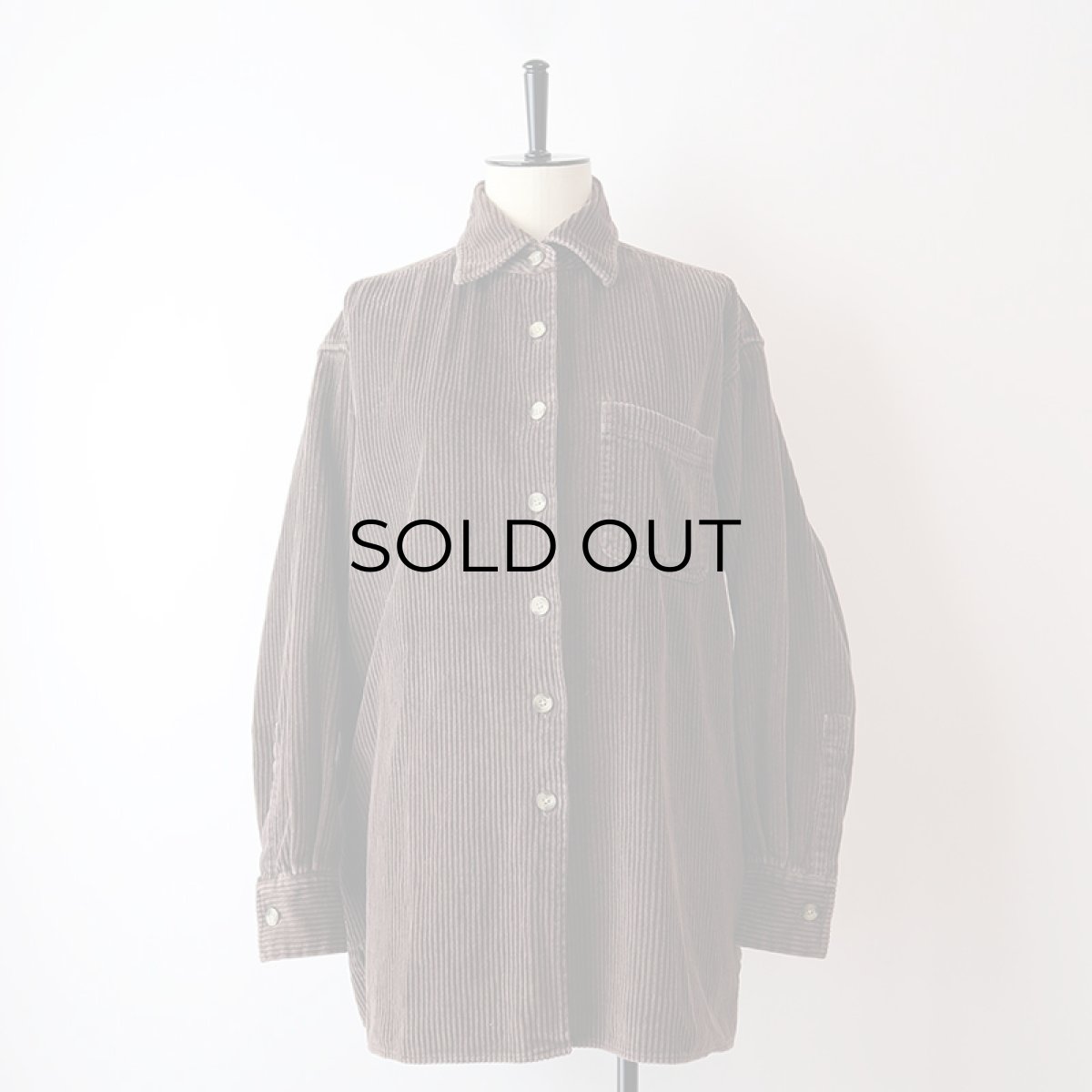 画像12: 90's REAL CLOTHES COTTON WIDE WALE CORDUROY BOX SHIRT (12)