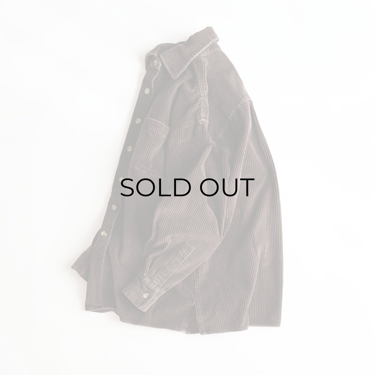 画像2: 90's REAL CLOTHES COTTON WIDE WALE CORDUROY BOX SHIRT (2)