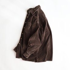 画像2: 90's REAL CLOTHES COTTON WIDE WALE CORDUROY BOX SHIRT (2)