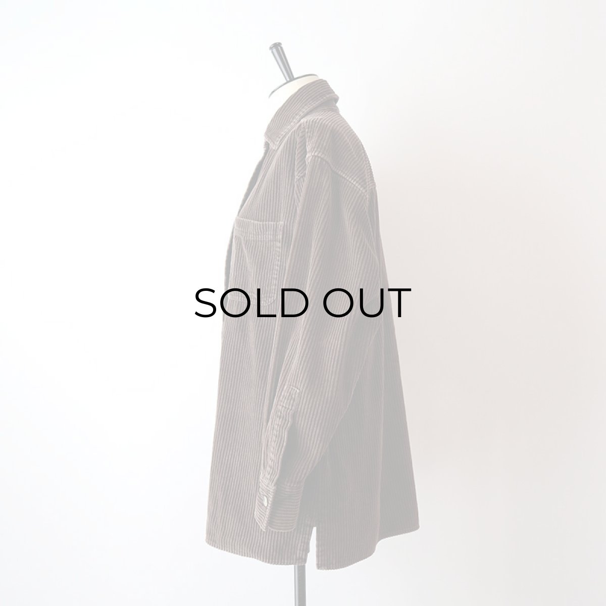 画像13: 90's REAL CLOTHES COTTON WIDE WALE CORDUROY BOX SHIRT (13)