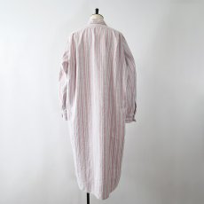 画像10: OLD Tuck Ackermann COTTON STRIPE FLANNEL PULLOVER LONG SLEEPING SHIRT (10)