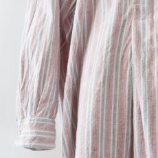 画像13: OLD Tuck Ackermann COTTON STRIPE FLANNEL PULLOVER LONG SLEEPING SHIRT (13)