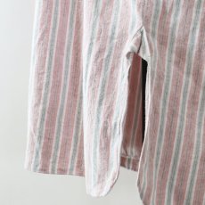 画像14: OLD Tuck Ackermann COTTON STRIPE FLANNEL PULLOVER LONG SLEEPING SHIRT (14)