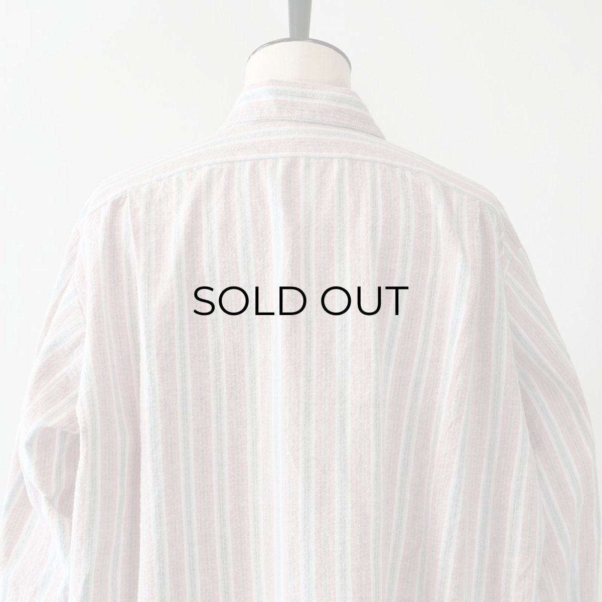 画像12: OLD Tuck Ackermann COTTON STRIPE FLANNEL PULLOVER LONG SLEEPING SHIRT (12)