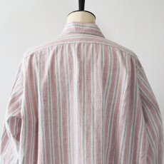 画像12: OLD Tuck Ackermann COTTON STRIPE FLANNEL PULLOVER LONG SLEEPING SHIRT (12)