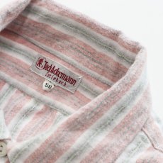 画像5: OLD Tuck Ackermann COTTON STRIPE FLANNEL PULLOVER LONG SLEEPING SHIRT (5)