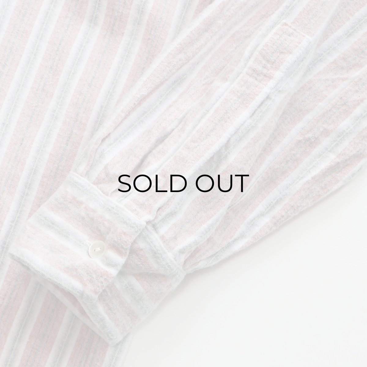 画像4: OLD Tuck Ackermann COTTON STRIPE FLANNEL PULLOVER LONG SLEEPING SHIRT (4)