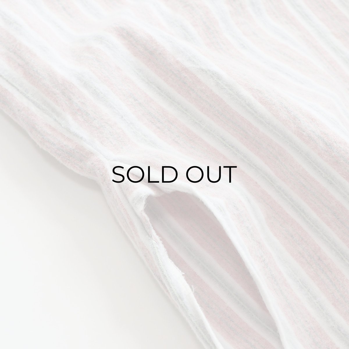 画像6: OLD Tuck Ackermann COTTON STRIPE FLANNEL PULLOVER LONG SLEEPING SHIRT (6)