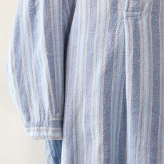 画像6: OLD farosa COTTON STRIPE FLANNEL PULLOVER LONG SLEEPING SHIRT (6)