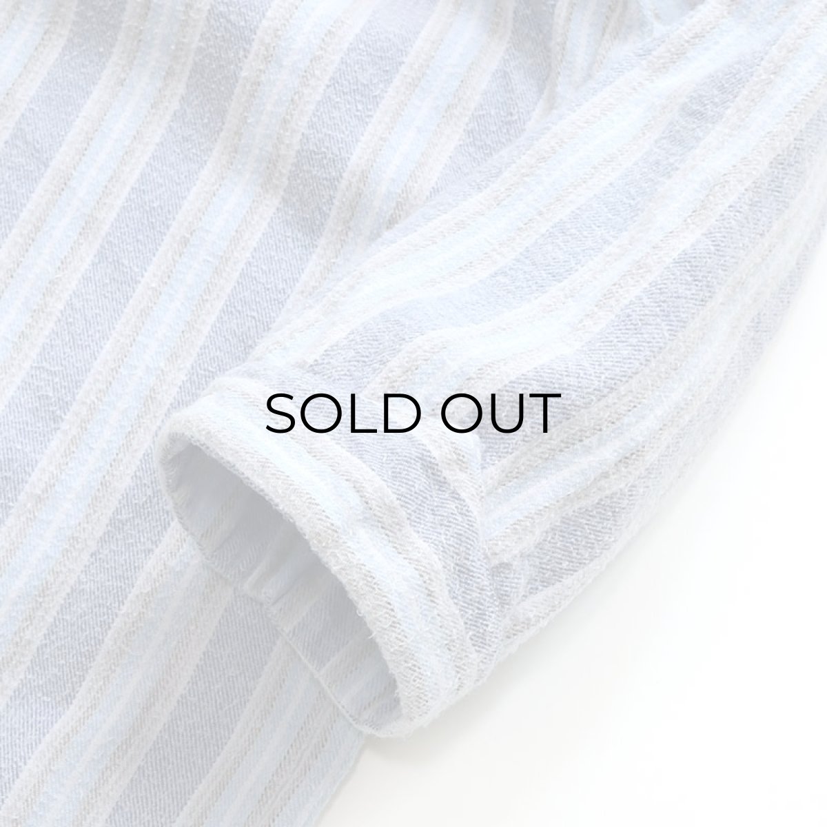 画像12: OLD farosa COTTON STRIPE FLANNEL PULLOVER LONG SLEEPING SHIRT (12)