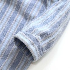 画像12: OLD farosa COTTON STRIPE FLANNEL PULLOVER LONG SLEEPING SHIRT (12)