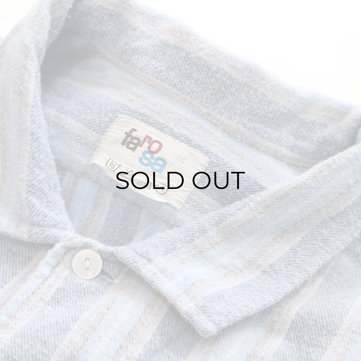 画像11: OLD farosa COTTON STRIPE FLANNEL PULLOVER LONG SLEEPING SHIRT (11)