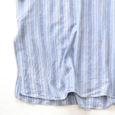 画像10: OLD farosa COTTON STRIPE FLANNEL PULLOVER LONG SLEEPING SHIRT (10)