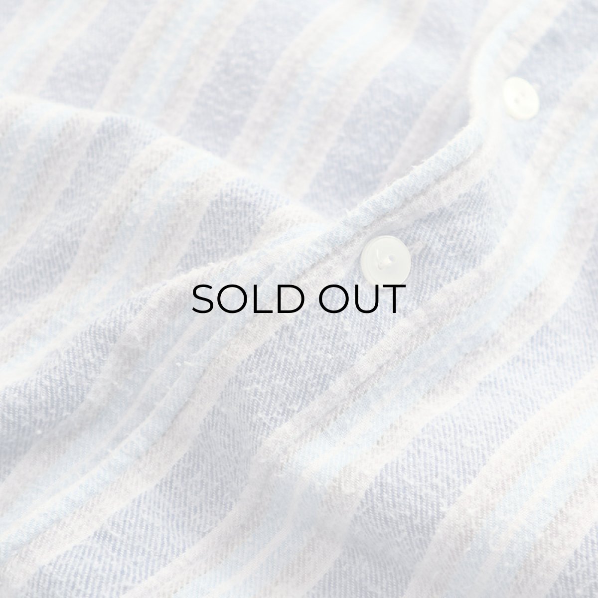 画像14: OLD farosa COTTON STRIPE FLANNEL PULLOVER LONG SLEEPING SHIRT (14)