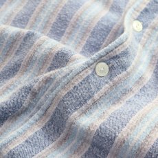 画像14: OLD farosa COTTON STRIPE FLANNEL PULLOVER LONG SLEEPING SHIRT (14)