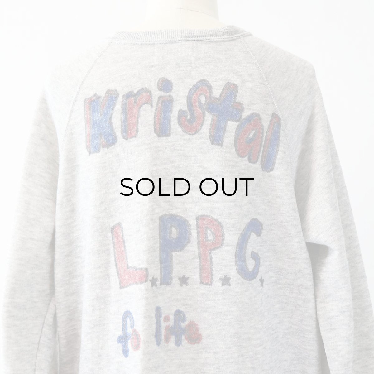 画像8: 80's BASSETT-WALKER PRINT BACK HAND PAINT CREW NECK LONG SWEAT "MINNESOTA TWINS" (8)