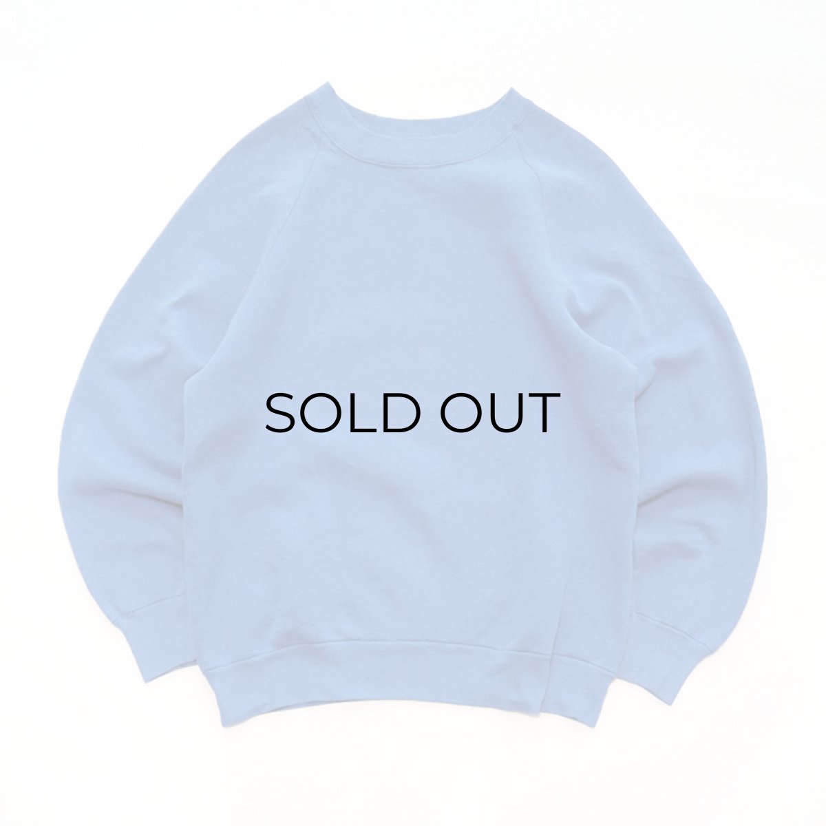 画像1: 〜90’s FRUIT OF THE LOOM CREW NECK PLAIN SWEAT “MADE IN USA“ (1)