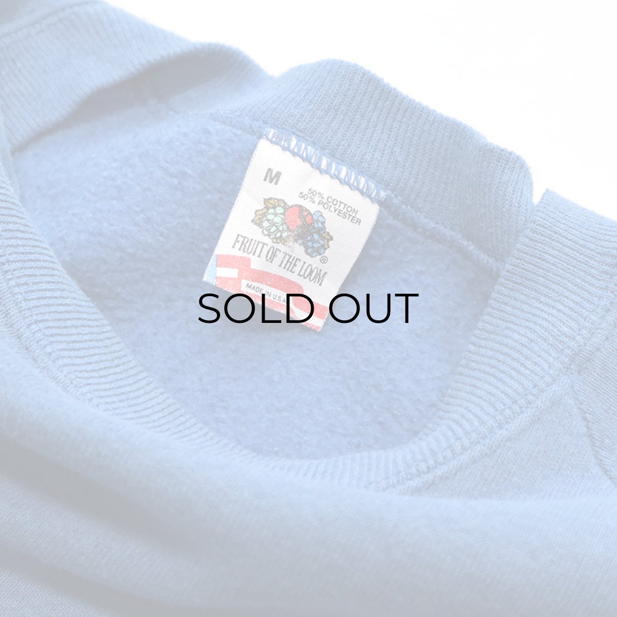 画像6: 〜90’s FRUIT OF THE LOOM CREW NECK PLAIN SWEAT “MADE IN USA“ (6)