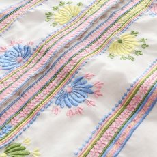 画像8: OLD VELOSO'S EMBROIDERED COLLARLESS BLOUSE (8)