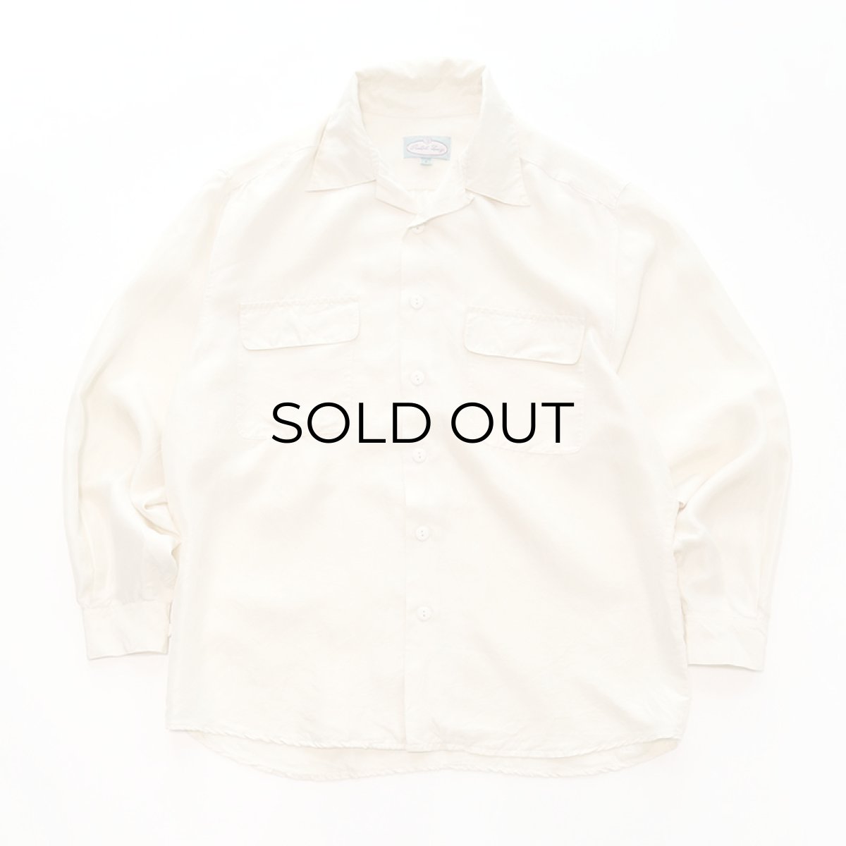 画像1: 80's Ralph Louigi SILK OPEN COLLAR BOX SHIRT (1)