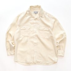 画像1: 80's Ralph Louigi SILK OPEN COLLAR BOX SHIRT (1)