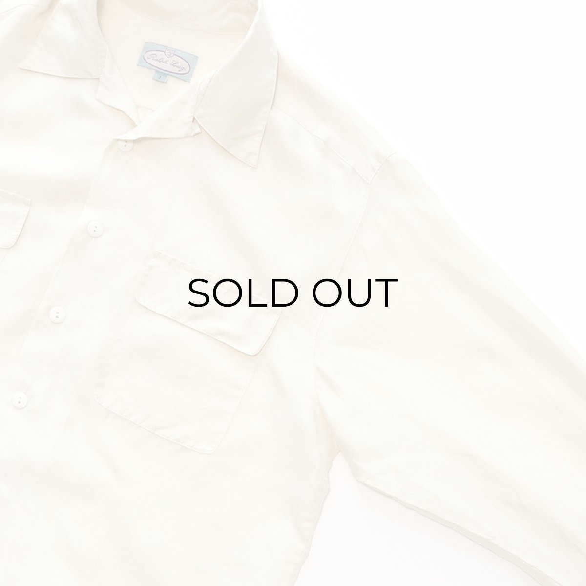 画像4: 80's Ralph Louigi SILK OPEN COLLAR BOX SHIRT (4)