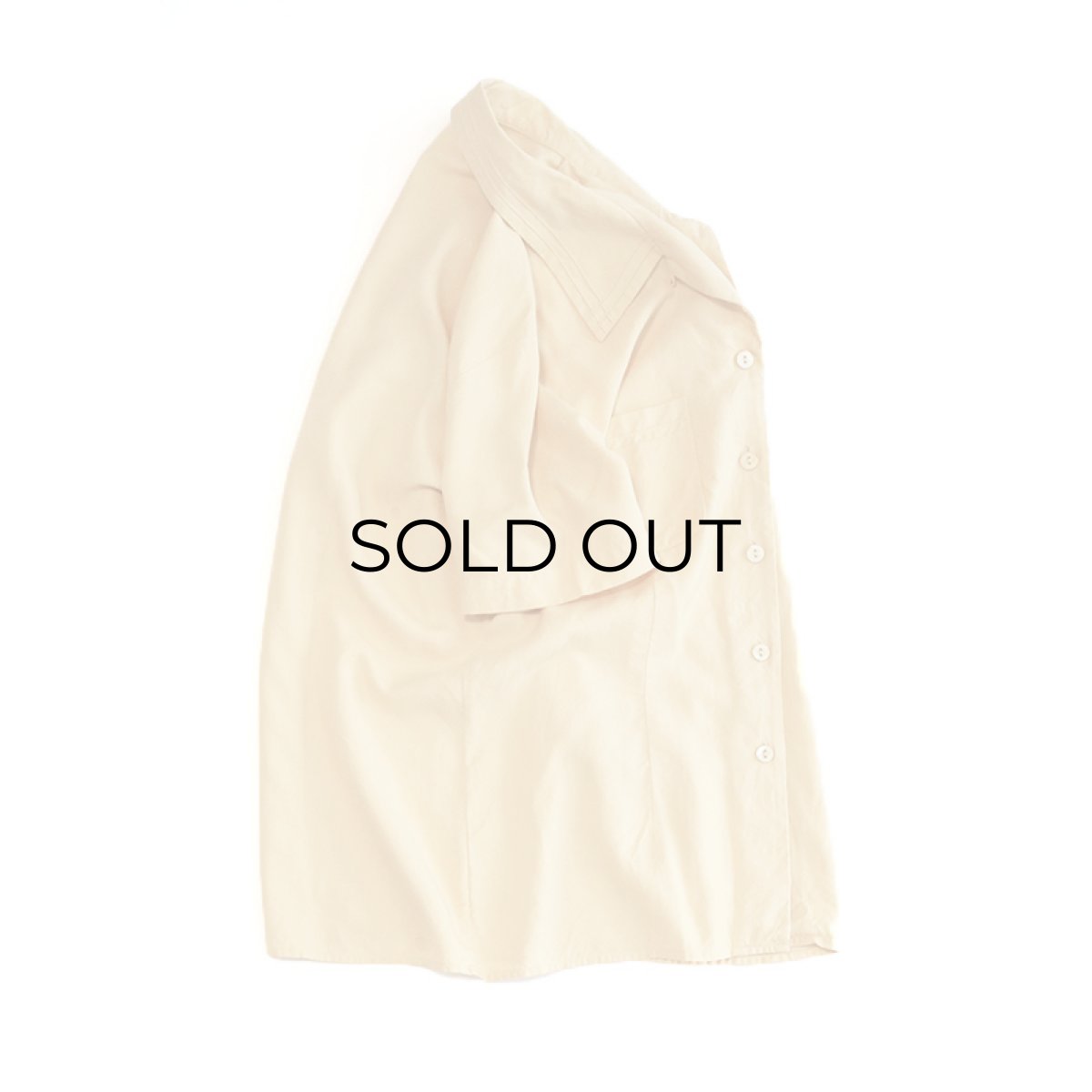 画像2: UNKNOWN BRAND SILK S/S OPEN COLLAR SHIRT (2)