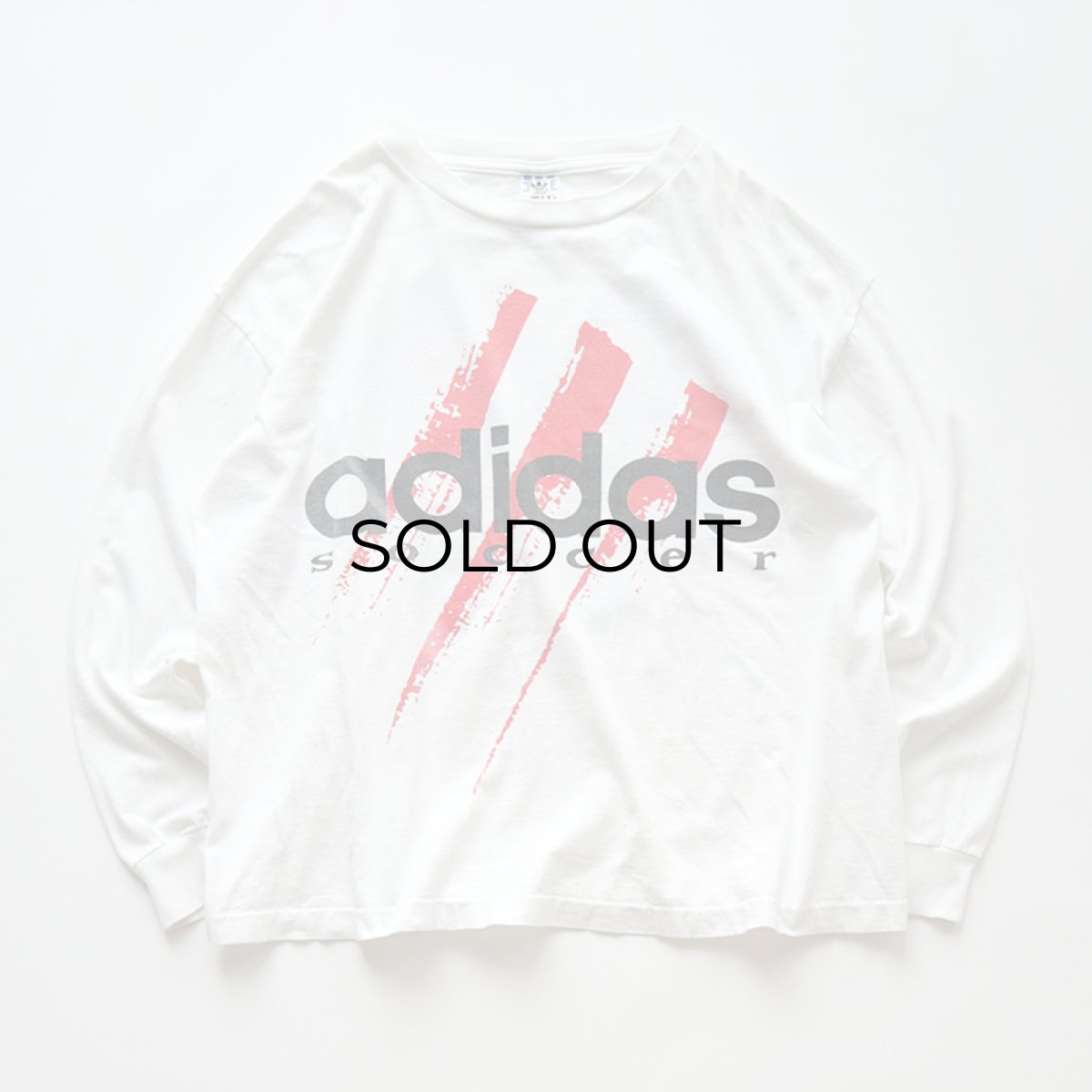 画像3: 90's adidas COTTON W-PRINT L/S TEE "adidas soccer" "MADE IN USA" (3)