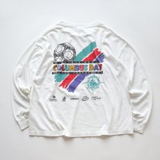 画像2: 90's adidas COTTON W-PRINT L/S TEE "adidas soccer" "MADE IN USA" (2)
