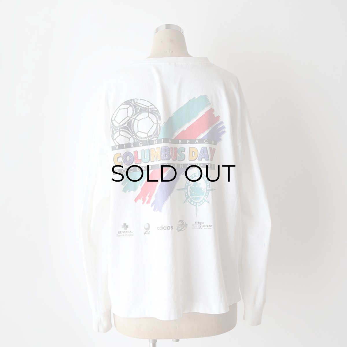 画像15: 90's adidas COTTON W-PRINT L/S TEE "adidas soccer" "MADE IN USA" (15)