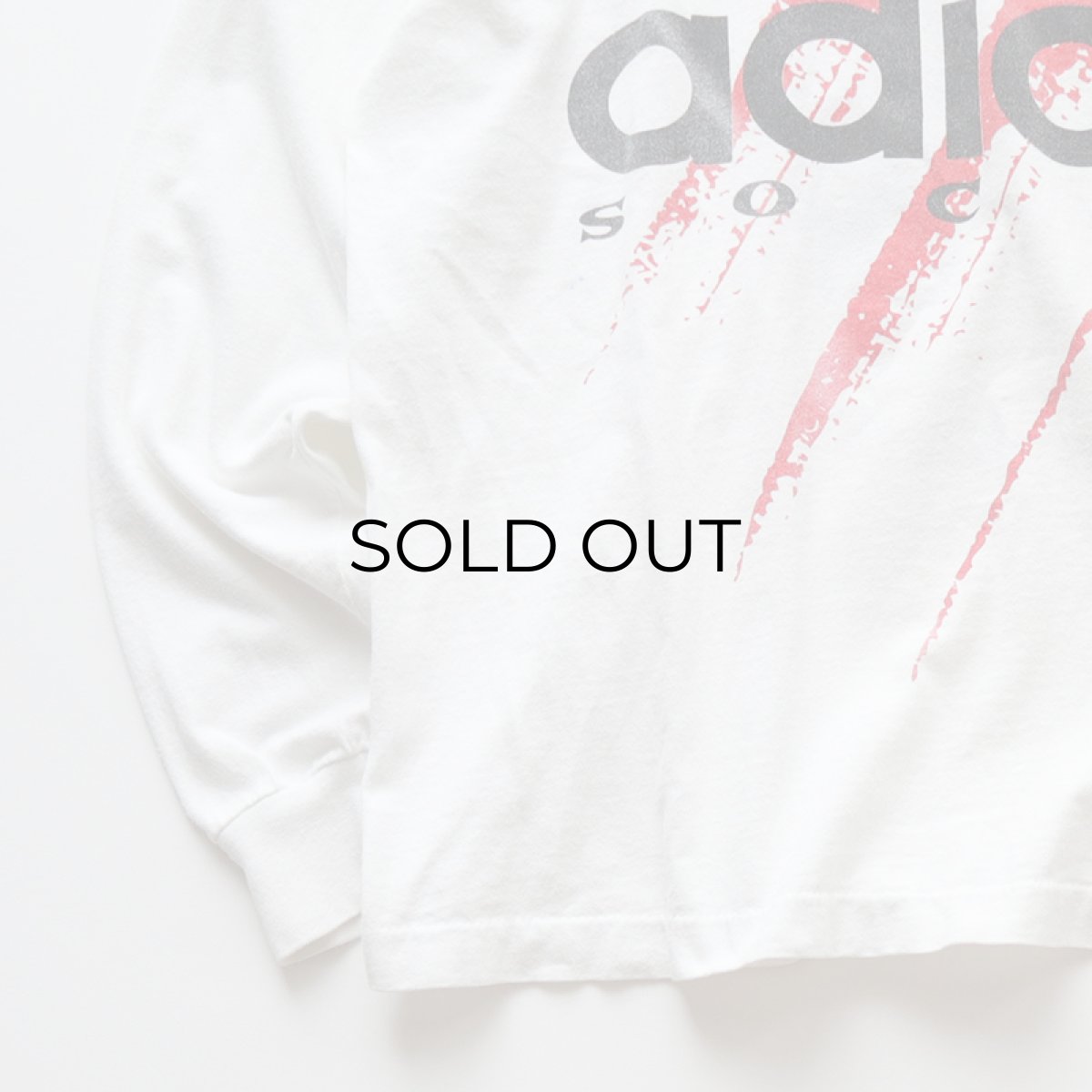 画像5: 90's adidas COTTON W-PRINT L/S TEE "adidas soccer" "MADE IN USA" (5)