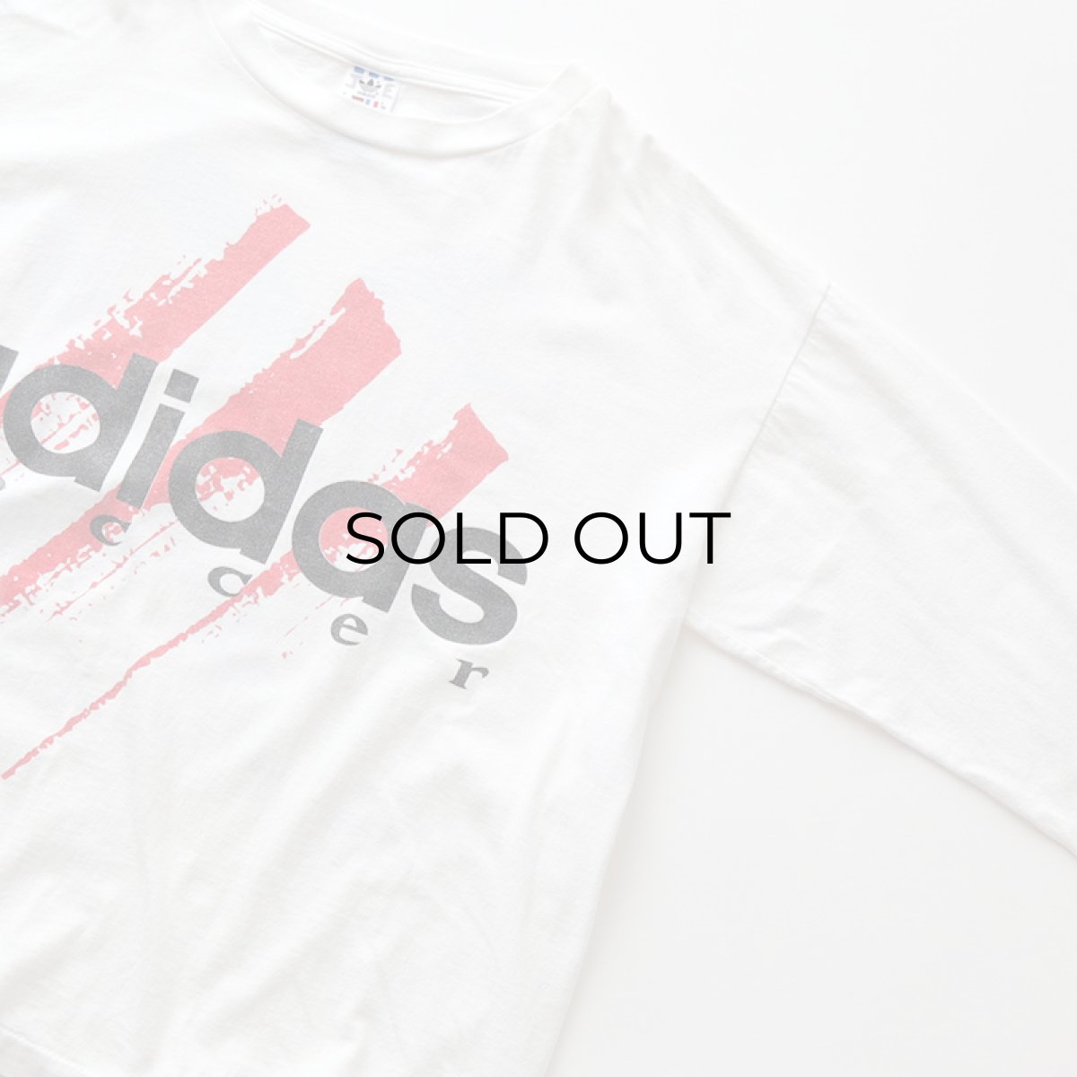 画像4: 90's adidas COTTON W-PRINT L/S TEE "adidas soccer" "MADE IN USA" (4)