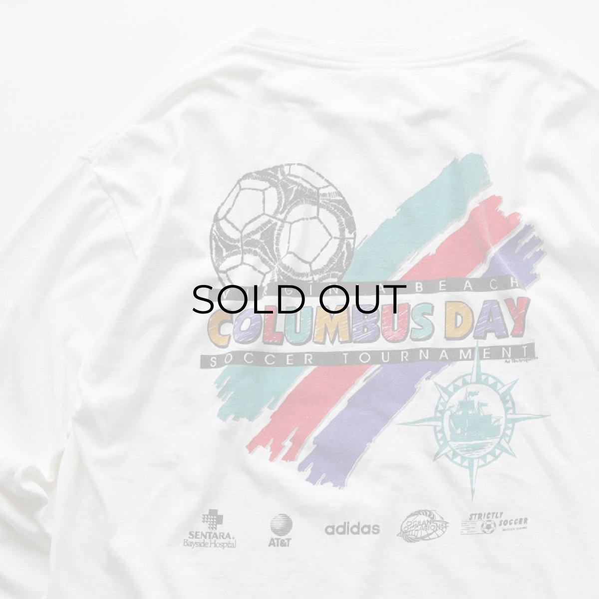 画像6: 90's adidas COTTON W-PRINT L/S TEE "adidas soccer" "MADE IN USA" (6)