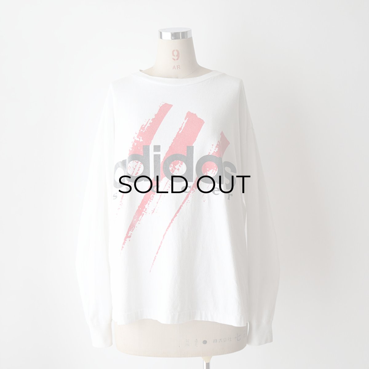 画像13: 90's adidas COTTON W-PRINT L/S TEE "adidas soccer" "MADE IN USA" (13)