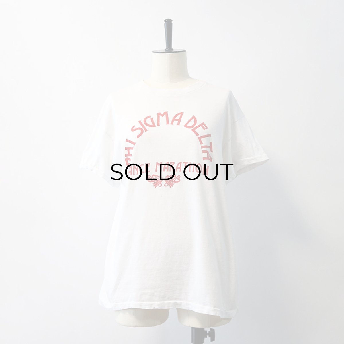 画像13: 70's K-mart COTTON W-PRINT S/S TEE "PHI SIGMA DELTA" (13)