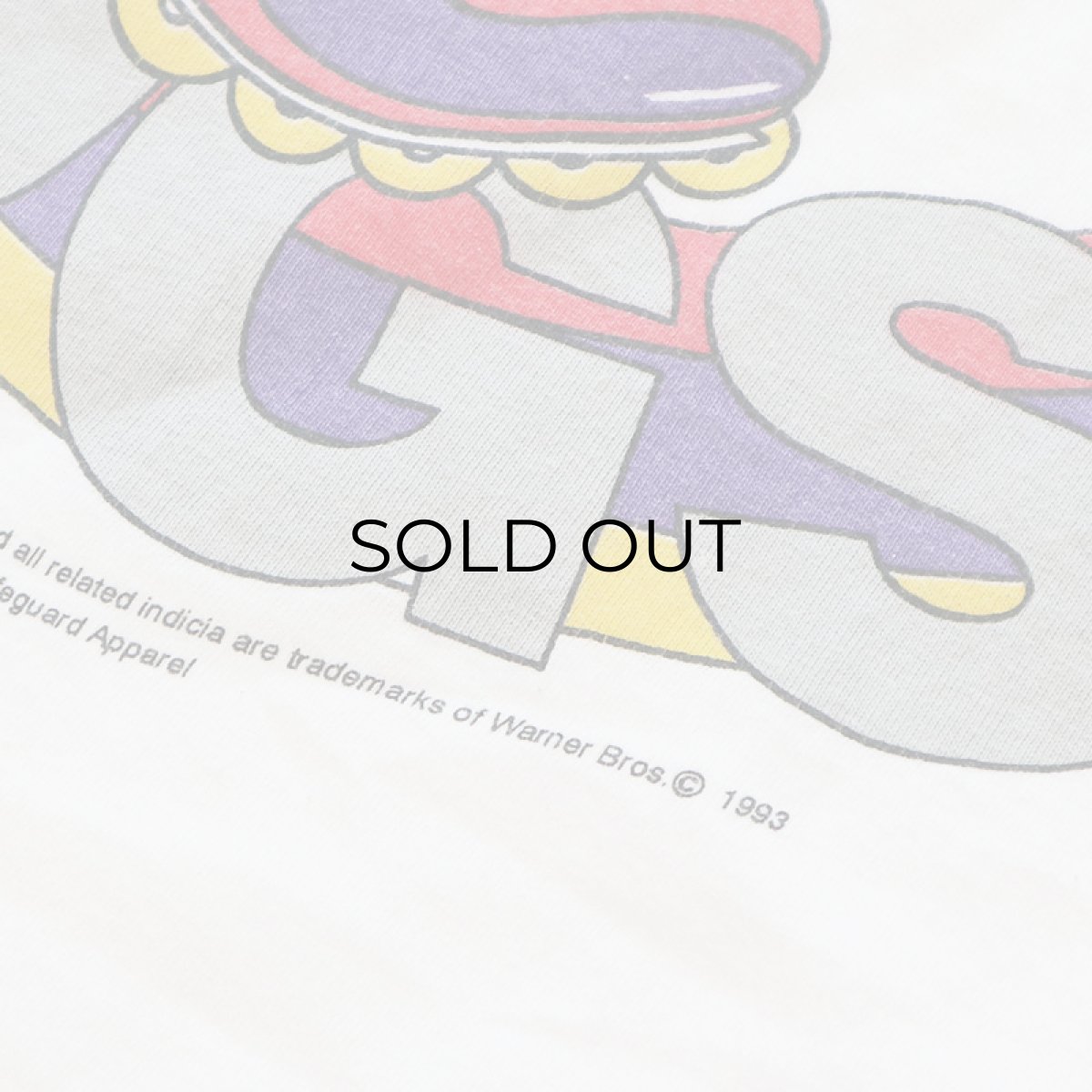 画像6: 90's LIFEGUARD COTTON "LOONEY TUNES" PRINT S/S TEE "ROAD Wheelin'" (6)