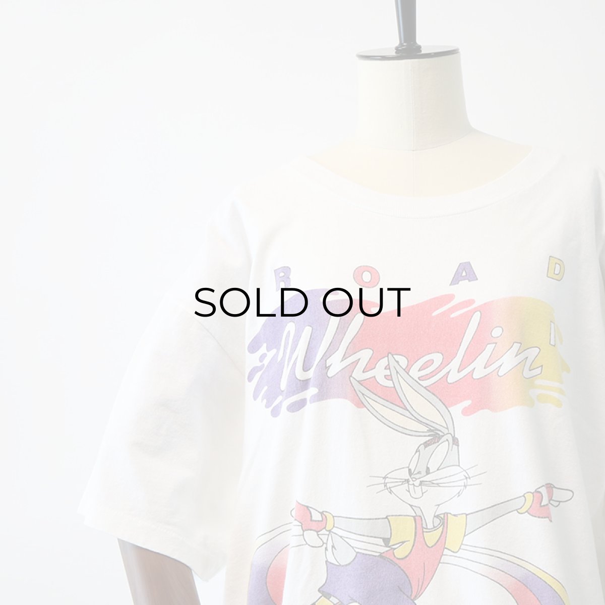 画像9: 90's LIFEGUARD COTTON "LOONEY TUNES" PRINT S/S TEE "ROAD Wheelin'" (9)