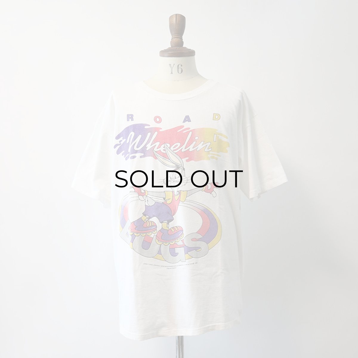 画像13: 90's LIFEGUARD COTTON "LOONEY TUNES" PRINT S/S TEE "ROAD Wheelin'" (13)