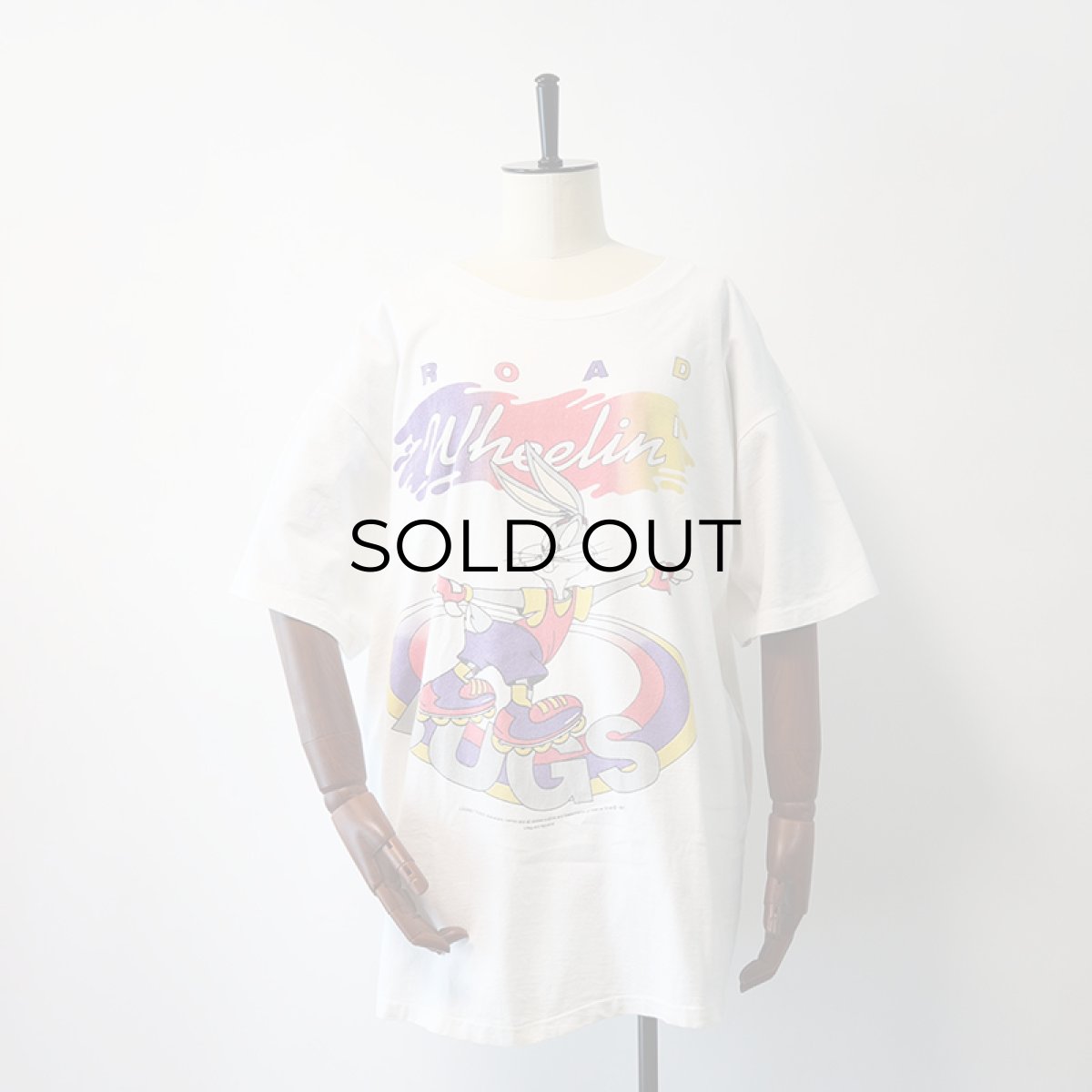 画像10: 90's LIFEGUARD COTTON "LOONEY TUNES" PRINT S/S TEE "ROAD Wheelin'" (10)