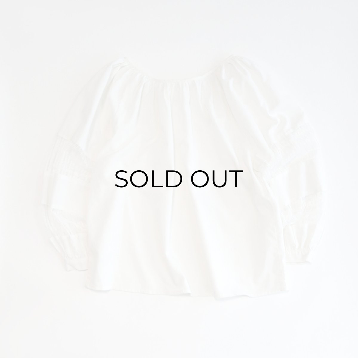 画像3: UNKNOWN BRAND COTTON DESIGN SLEEVE PULLOVER BLOUSE (3)