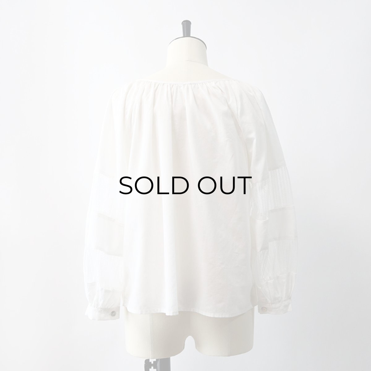 画像10: UNKNOWN BRAND COTTON DESIGN SLEEVE PULLOVER BLOUSE (10)