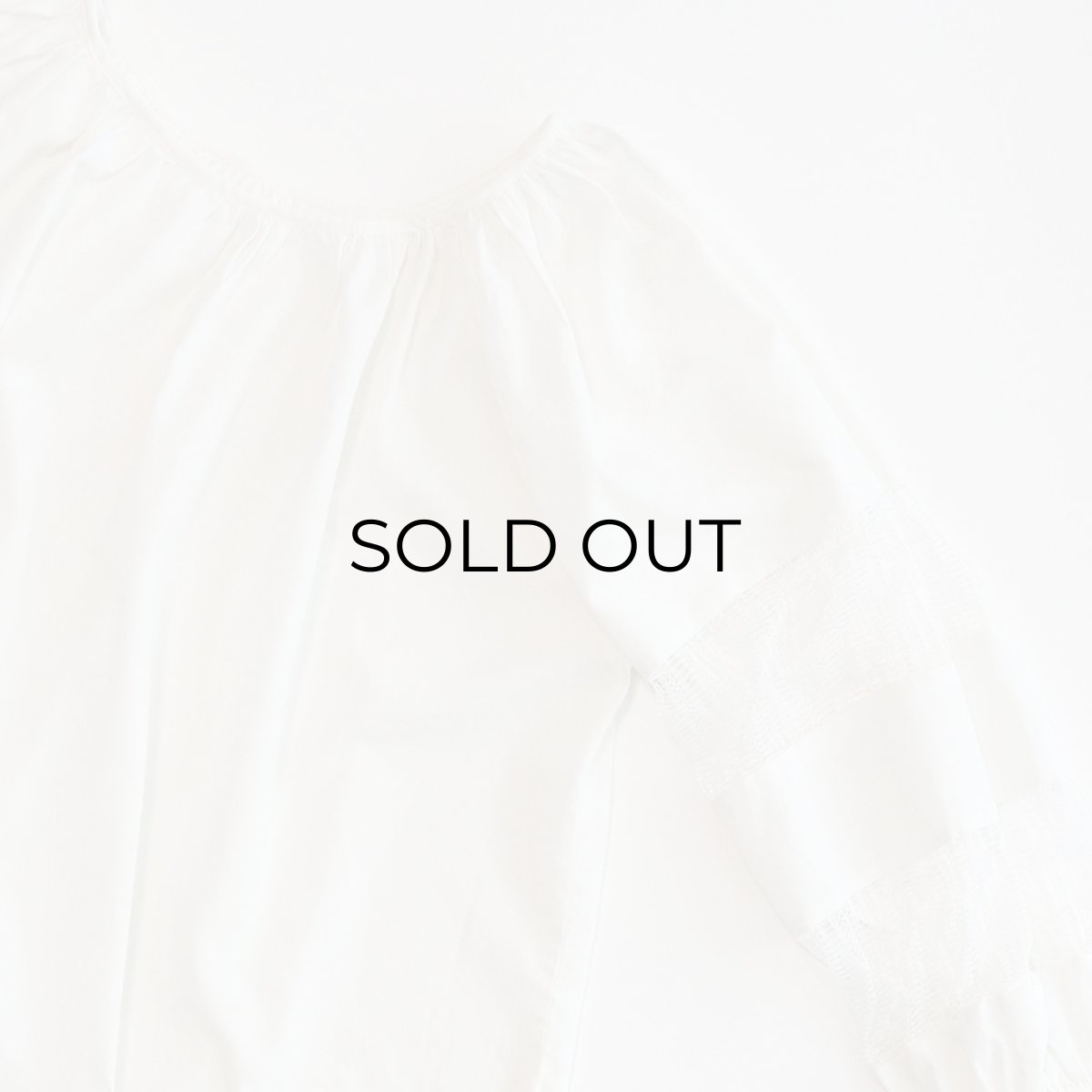 画像4: UNKNOWN BRAND COTTON DESIGN SLEEVE PULLOVER BLOUSE (4)