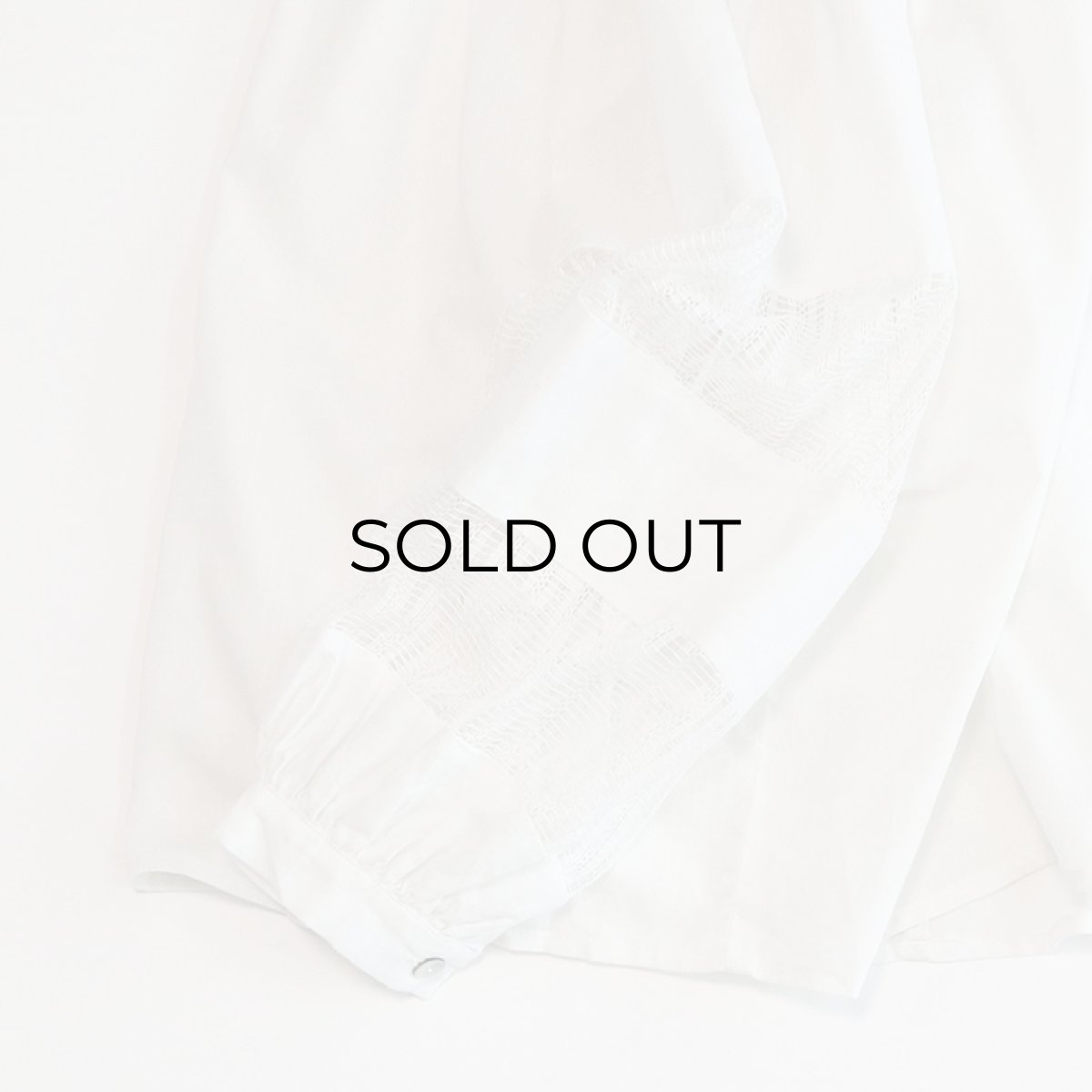 画像5: UNKNOWN BRAND COTTON DESIGN SLEEVE PULLOVER BLOUSE (5)